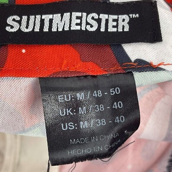 Suitmeister Santa Pants Red Holiday Christmas Ugly Sweater Party Mens Size M - Picture 7 of 8